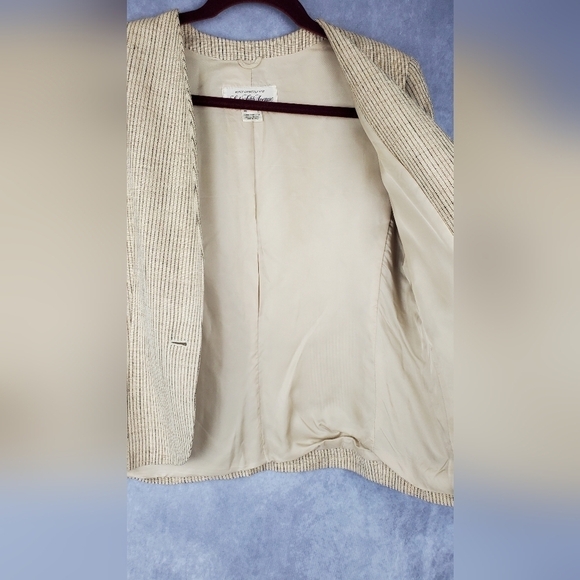 Saks Fifth Avenue Silk Rayoun Office Career BUSINESS Women's Skirt  Suit Size 6 - Picture 4 of 13